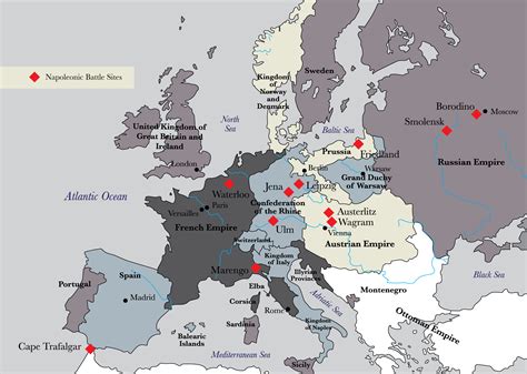 Napoleonic Wars Map .